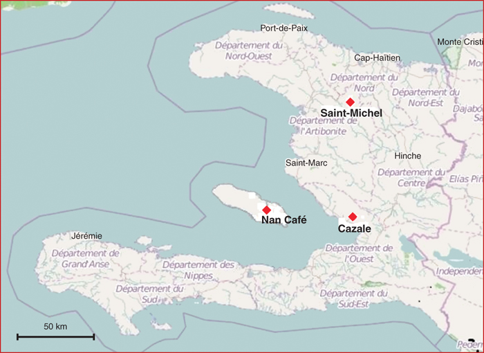 Carte de Cazale Haiti